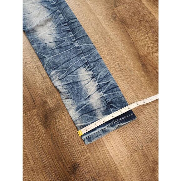 Buckle Black BKE 'Skinny Flex' men's 30x29.5* measured Acid wash whiskered dark - Picture 6 of 9